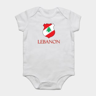 Lebanon - Coat of Arms Design Baby Bodysuit